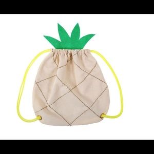 NWT Meri Meri Pineapple Drawstring Bag
